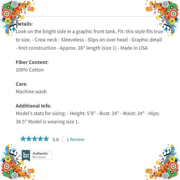 Phluid Project 🌈Optimist Tank ✨NEW✨ with 🏷tags!✨ - Picture 7 of 9